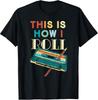Retro Music Cassette Tape "This Is How I Roll" Pen T-Shirt