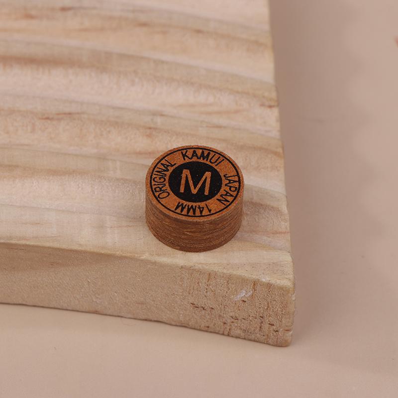 1 Pièce 14Mm Pointe de Queue Japonaise Qualité Billard Piscine Cuir Pointe de Queue Tête de Queue Neuf Boules Pointe de Queue Snooker Tête Dure Douce