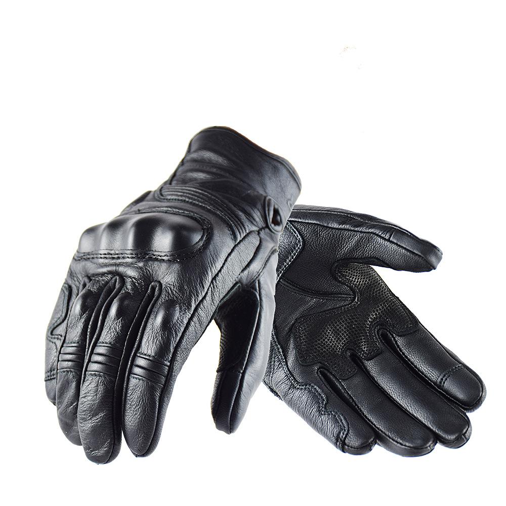 

Перчатки из овчины зимние теплые с сенсорным экраном утолщенные ветрозащитные M чёрный