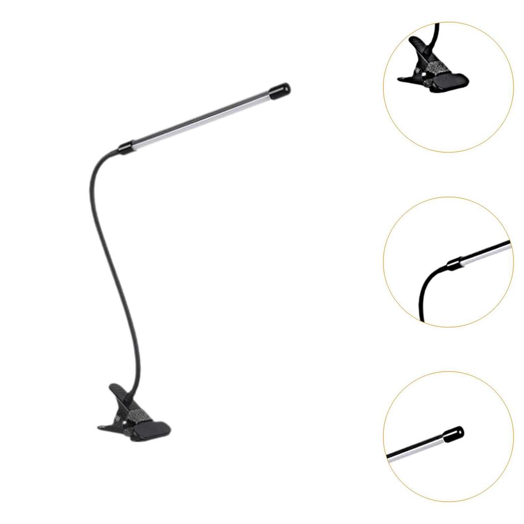Clip on Book Lights Portable 5W Modern 360° Gooseneck Sewing Light Study Desk Lamps for Readers