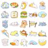 50 Sheets Good Night World Hand-Painted Cartoon Stickers for Phone Cases - Cute, Non-Infringing Doodle Decoration by Guka