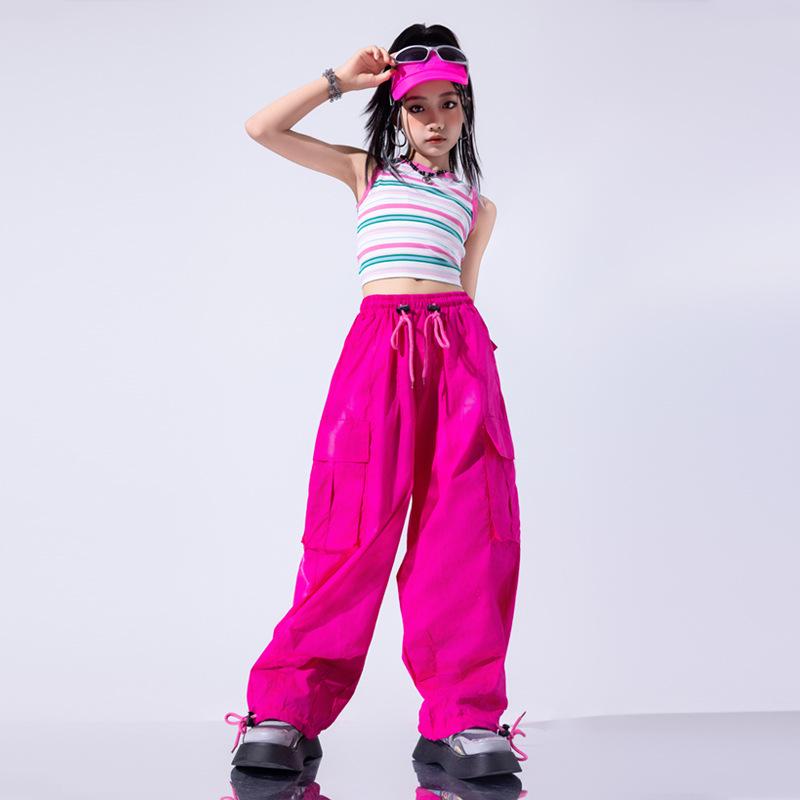 Costum de dans jazz la modă pentru fete pentru spectacole de vară