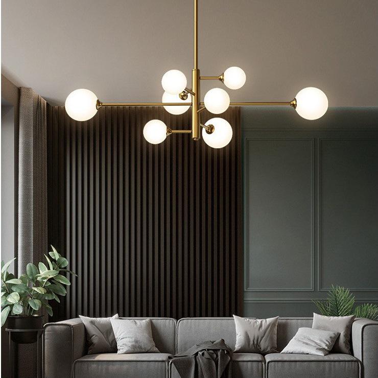 Nordic Luxury Golden Bubble Chandelier for Bedroom and Dining Room