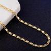 Exquisite Fashion 18K Gold Filled Necklace For Women Men Size 16-30 Inch Chain Necklaces Versatile Elegant And Perfect Fashion Jewelry Gift