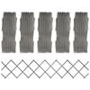 Day and Night - Day and Night Fences Trellis 5 Pcs Solid Gray Fir Wood 180x30 Cm