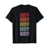 Amy T Shirt Vintage Streetwear Versatile Stretched Top For Everyday Wear Unisex Soft Homme Breathable Graphic Slightly