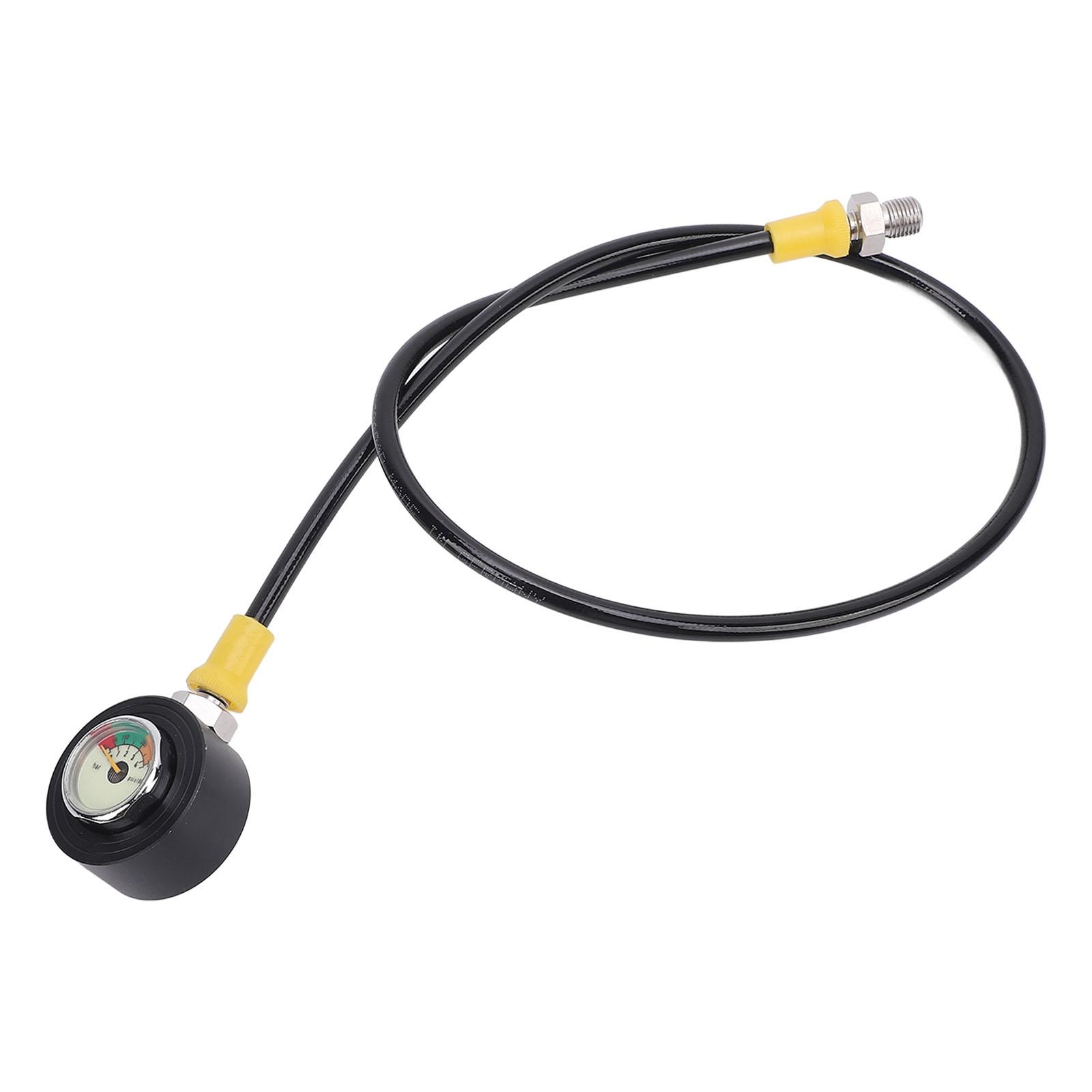 

Valve Scuba Tank Hose Adapter 4000psi Gauge High Pressure Proof Portable Compact Scuba Tank Fill Hos