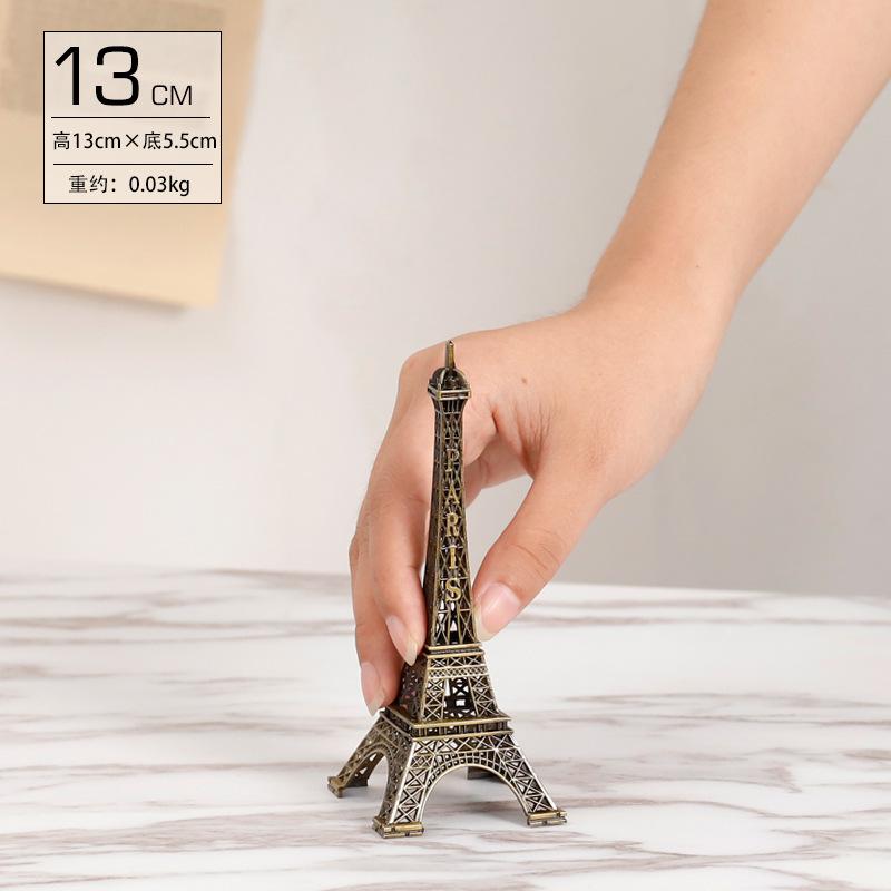 Bronzo Torre Eiffel Parigi Artigianato Metallico Accessori Decorazione Casa Statuetta Statua Modello Souvenir Design Interni Casa