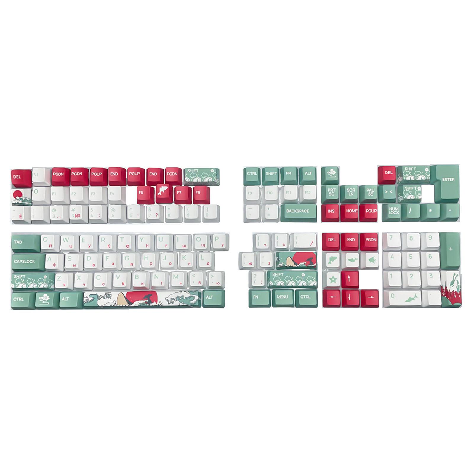 

Колпачки клавиш Coral Sea Design на русском языке для механической клавиатуры Cherry MX Switch PBT XDA/OEM Height для машинисток и геймеров B