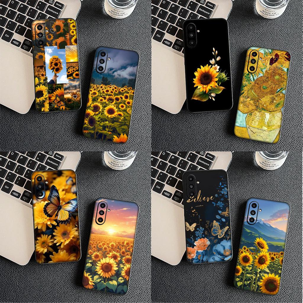 Cover for Motorola Moto G82 G20 G22 G23 G32 G8 G7 G9 Power Plus G41 G30 G71 E22 E13 E20 E32 Phone Case With Sunflower Flower