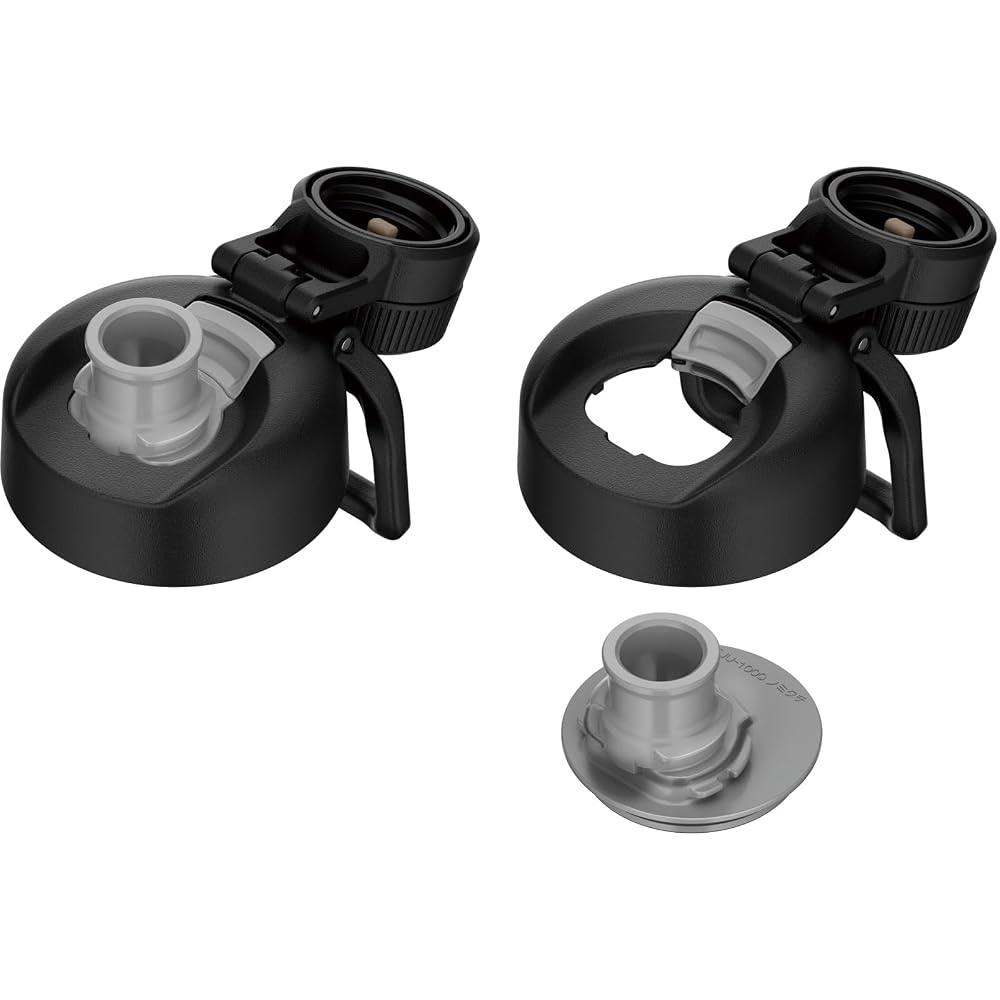 THERMOS 1L Vakuumisolierte Sportflasche mit Griff, Schwarz, Spülmaschinenfest, Nur für Kaltgetränke