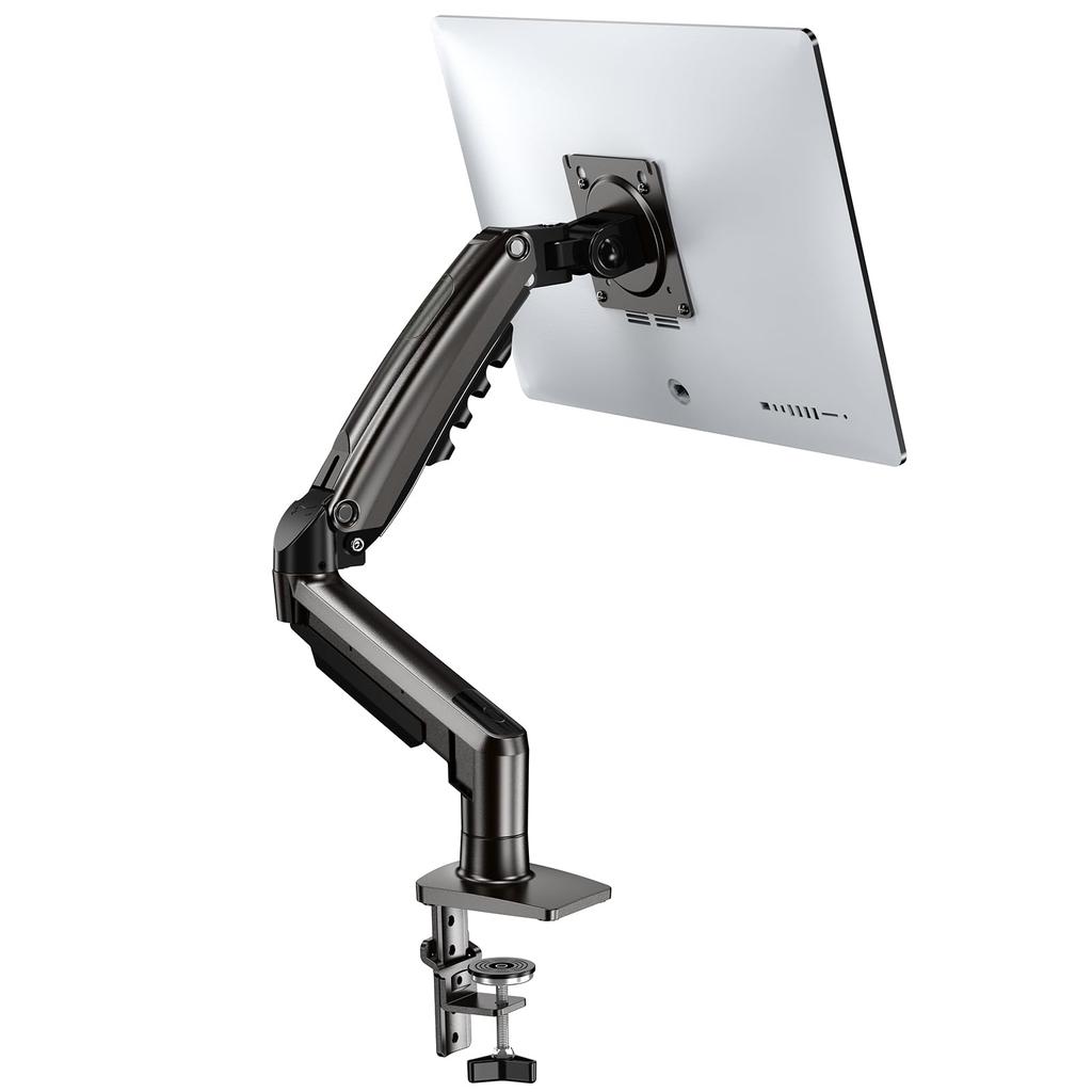 HUANUO PC Monitor LCD Display Compatible with Weight Gas Grommet Clamp VESA Cable HNSS6 Arm, Arm, 13-32 Inches, 2-9kg Capacity, Spring, & Mounting,