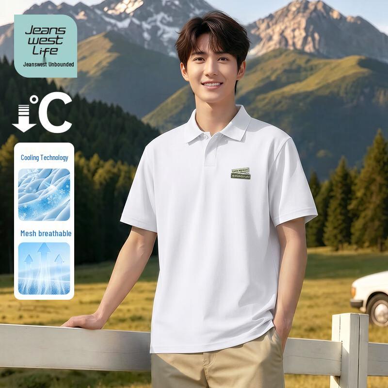 JEANSWEST LIFE Men s Ice Silk Polo Shirt L