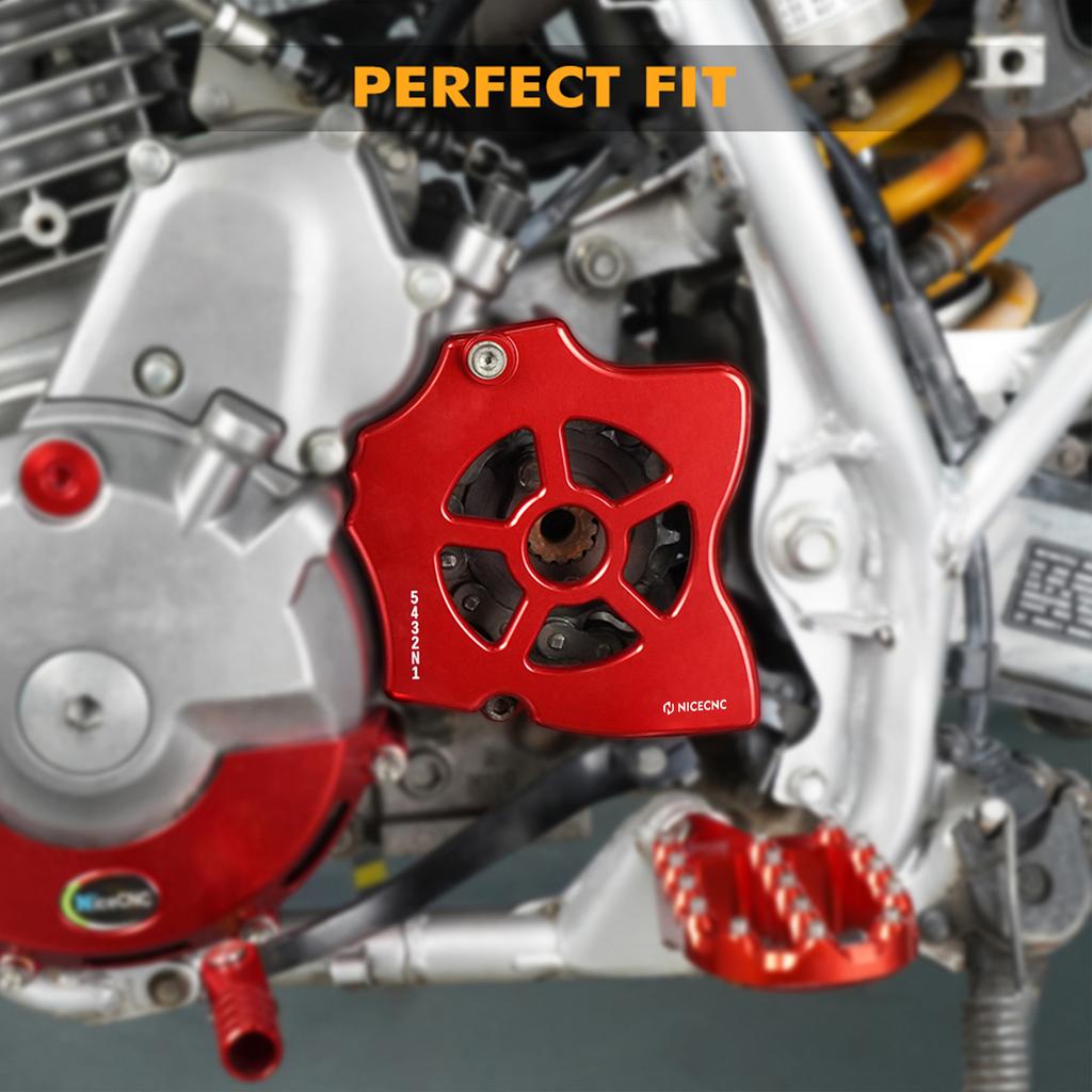 NICECNC For Honda XR650L XR 650L 1993-2025 2024 2023 2022 2021 2020 Motorcycle 15 Teeth Sprocket Cover Guard Protector Aluminum