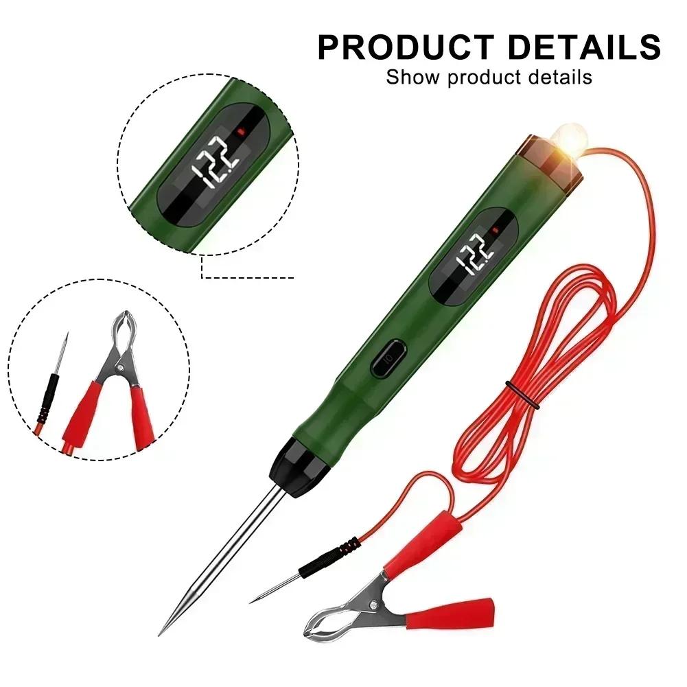 P50 Digital Display Circuit Load Polarity Voltages Tester Automotives Circuit Tester 5V-30V Digital Display Lamp Voltages Tester