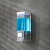 Non-punching Manual Press Soap Dispenser Wall Hanging Traceless Paste Disinfectant Bottle Bathroom Transparent Soap Dispenser