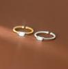 925 Sterling Silver Simple Square Crystal Rings For Women Men Vintage Jewelry Everything Party Gift