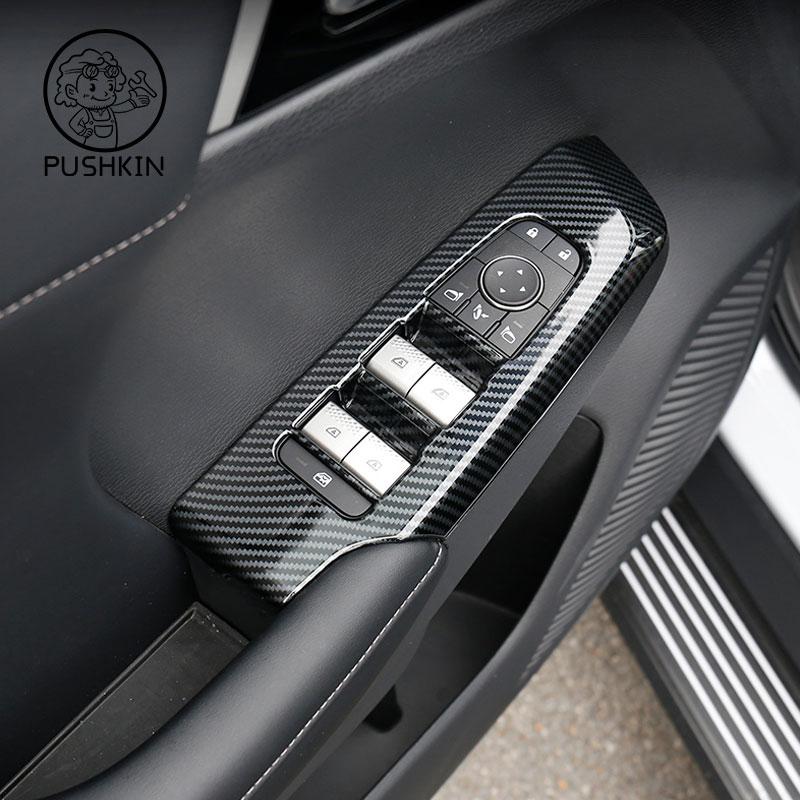 For Mitsubishi Outlander 2023 2024 2025 LHD RHD Carbon fiber color Interior Decoration Cover Stickers ABS Accessories