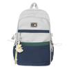 Schoolbag Korean version school bag niche splicing contrasting color fashion backpack men's and women's high-end sense lightweight large-capacity 