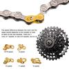 100 Pairs Bicycle Chain Link Connector Joints Magic Buttons Bike Quick Joint Magic Buckle For 6/7/8/ 9 10 11 12 Speed Chain