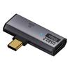 2 in 1 USB C Adapter 90 Grad USB C Stecker auf Doppelbuchse Adapter USB C 3.2 Verlängerungsadapter 100W Typ C Gerät