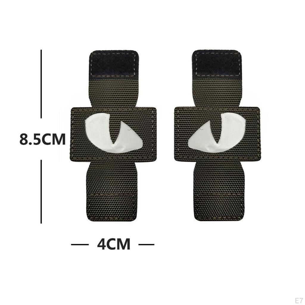 Dark Eyes Embroidered Applique Patch for Hat