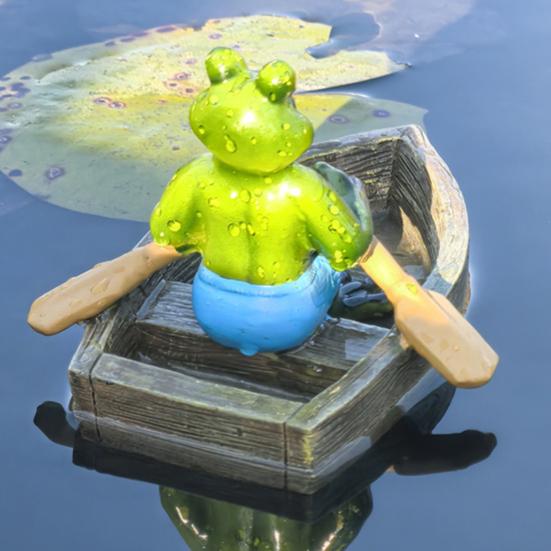 Yousheng Resin Pond Frog Statue Garden Animal Miniatures Water Decoration Landscape Figurine Outdoor Flower Pots Decorative Sculpture