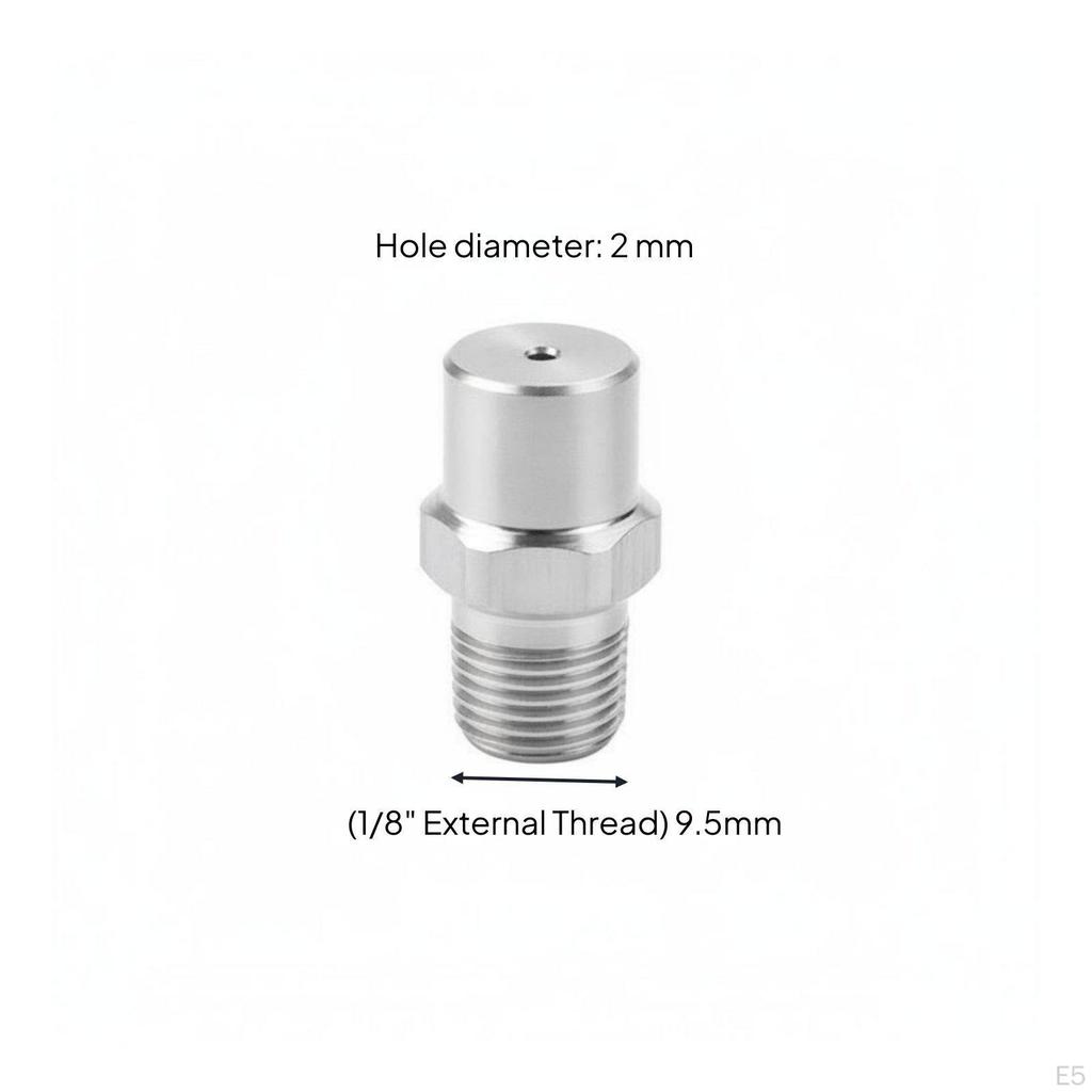 Solid Cone Spray Nozzle Fine Atomization Stainless Steel Aerosolizing Spraying Equipment for