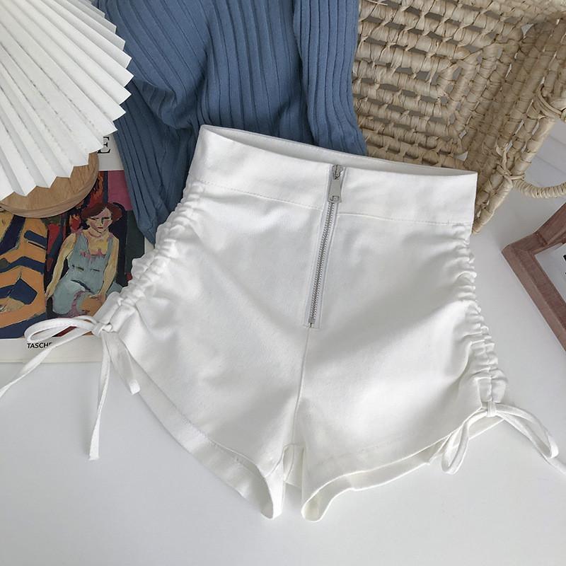 Womens High Waist Pleated Shorts With Drawstring For Casual Summer Wear