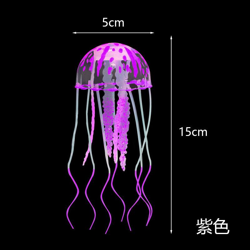 3 Stück Leuchtende Quallen Aquarium Dekoration Artikel Sicheres Silikon Aquarium Dekoration Geeignet für Verschiedene Aquarien