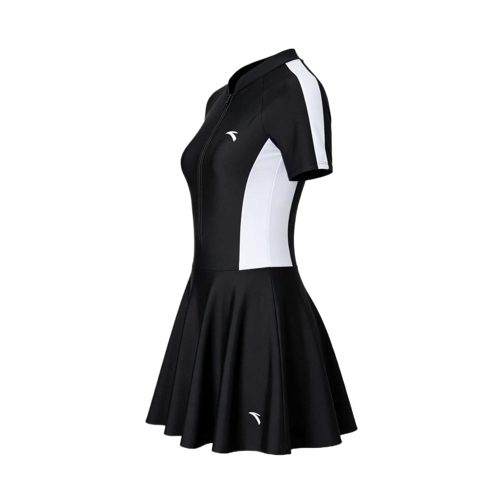 Anta Short Sleeve Zipper One-Piece Swimsuit Women swimwear 1826332462R-2