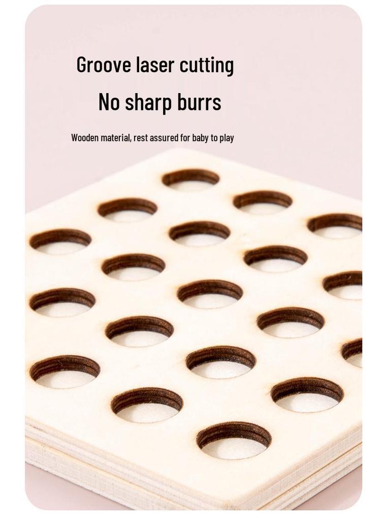 Montessori Baby Clamping Beads Toy - Educational Game for Concentration & Parent-Child Interaction