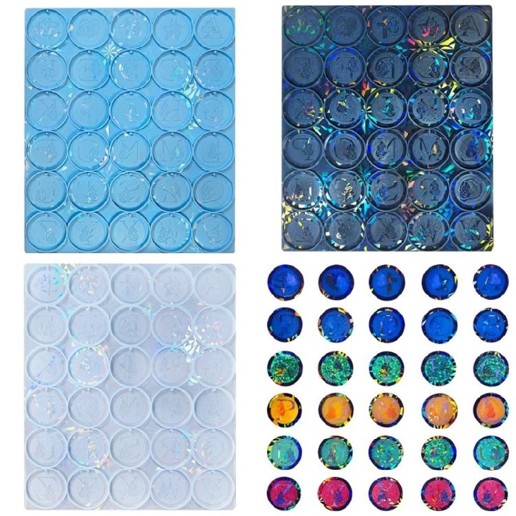 Holographic Resin Mold Silicone Earrings Resin Mold Butterfly Letter Keychain