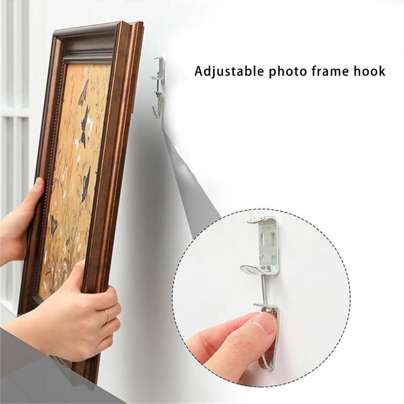 Functional Metal Hook Accessories With Adjustable Design Secure Hanging Solution For Home Office Decors