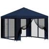 Garden Pavilion with Side Walls 3 X 3 M Blue