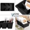 Spice Organizer Container Black 25X15X9 Cm 2 Pcs.