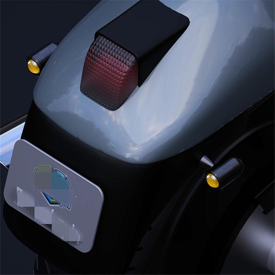 1Pair Motocycle Mini LED Classical Turn Signal Light Indicators Universal Amber