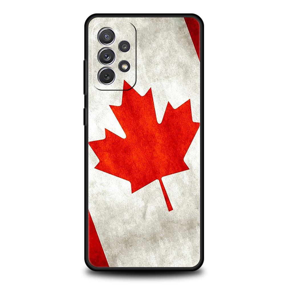 Maple Canada Flag Love Football Phone Case For Samsung A17 A07 A55 A35 A25 A15 A05 A33 A31 A23 A21s A13 A41 A73 A53 A51 A71Cover