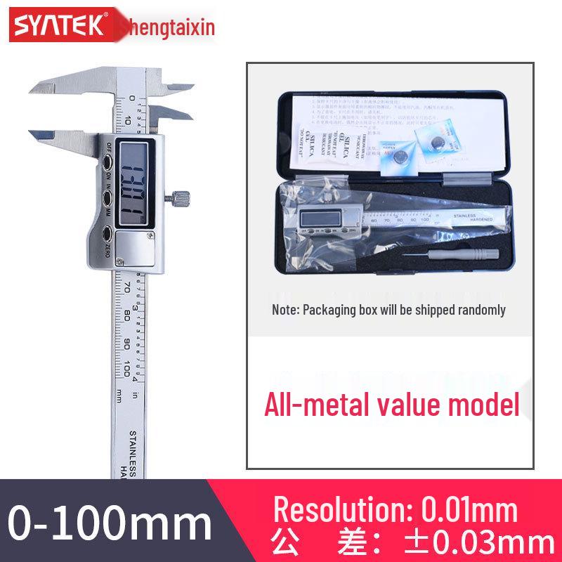 Șubler digital Vernier din oțel inoxidabil de înaltă precizie Syntek 0-150/200/300mm