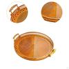 Round Serving Tray Cake Display Plate Multipurpose Snack Storage Holder Fruit Food