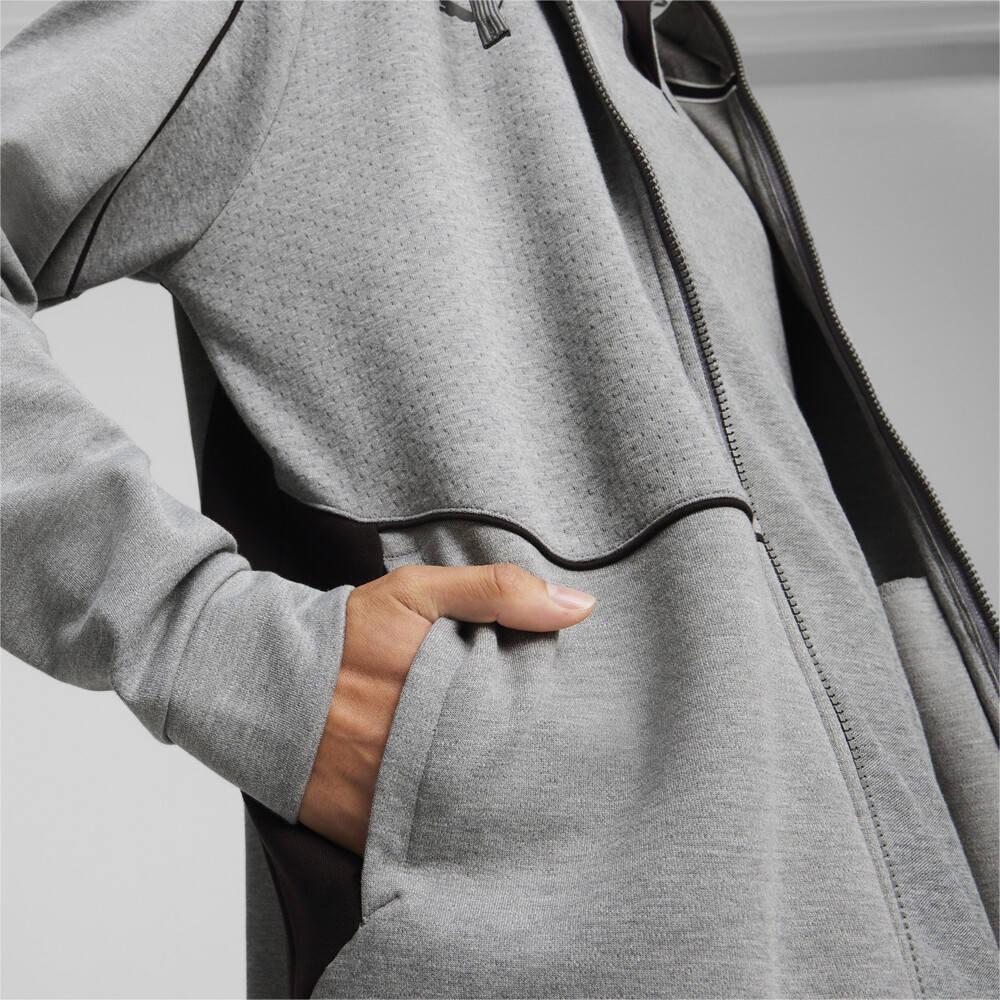 Puma Bmw Series American Racing Color Block Full Zip Hoodie Men Hoodies Gray 624144-03