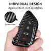 Real Carbon Fiber Key Fob Case Protection Cover Holder For Toyota Supra GR MK5 A90 A91 2019-2024 Smart Key Accessories Keychain