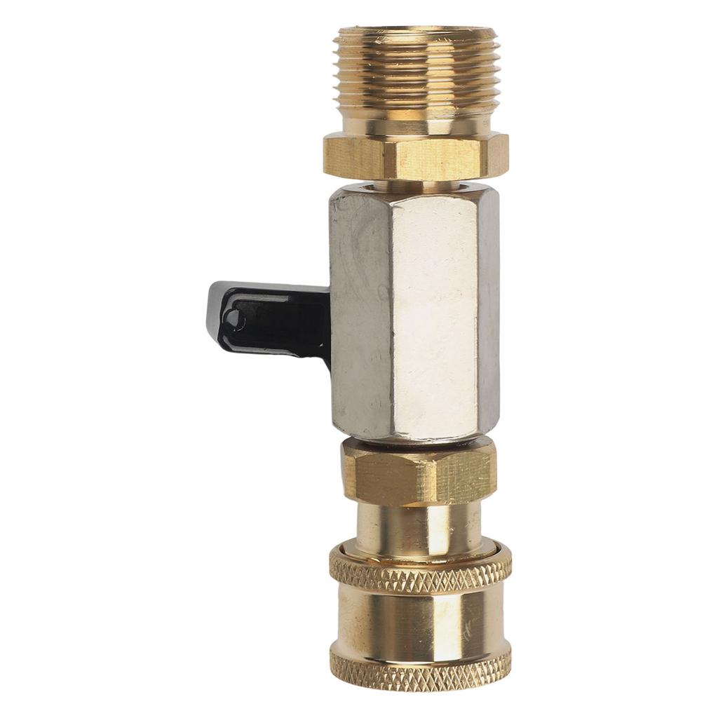 1 Pcs / 1 Set M22 14MM Adapter With Quick Coupling Ball Valve - 4500 PSI Pressure Washer Garden Cleaning Accessories