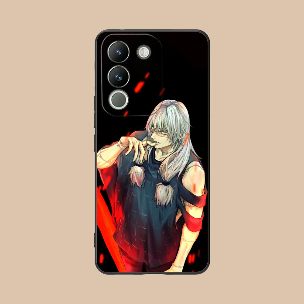 JJK Mahito Phone Case for VIVO Y77 76 75 74 73 72 58 56 55 51 50 38 36 Y19 Y18 Y03 Y01 5G Soft TPU Shockproof Cover