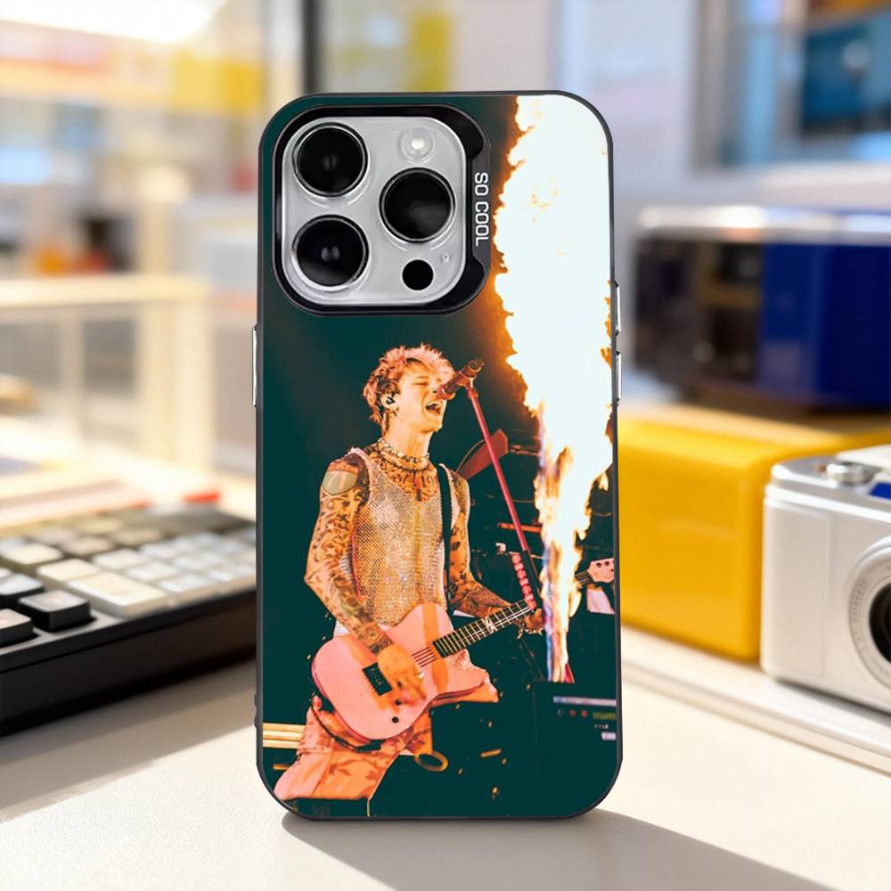 MGK L-Lost Americana Cool Phone Case For iPhone 17,16,15,14,13,12,11,Pro,XS,Max,Plus,Mini,SE4,E Black Matte Shockproof Cover