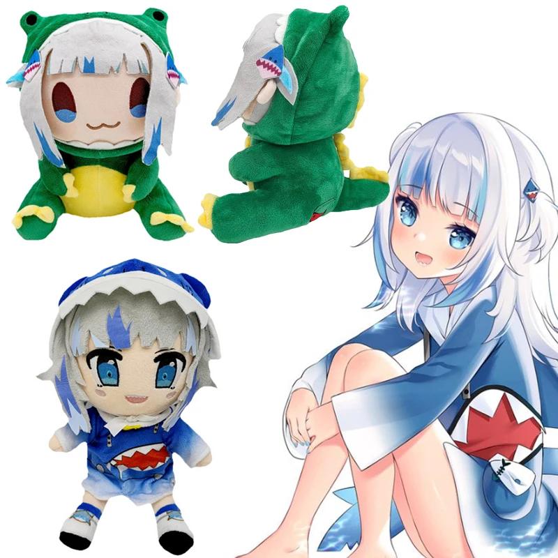 Hololive Dino Gura Plush Toy Gawr Shark Stuffed Dolls Baby Animals Virtual YouTuber Plushies Figure Pillow Kid Christmas Gifts