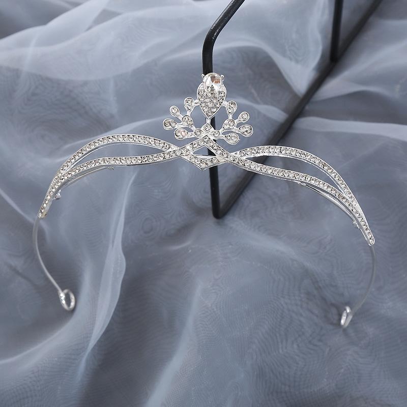 

Корона из сплава со стразами в стиле Одри Хепберн, высококачественная повязка на голову, ретро-заколка для волос на день рождения принцессы