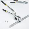 Manual Sheet Metal Round Hole Punch Tool for Advertising, Aluminum Edge, and Stainless Steel.