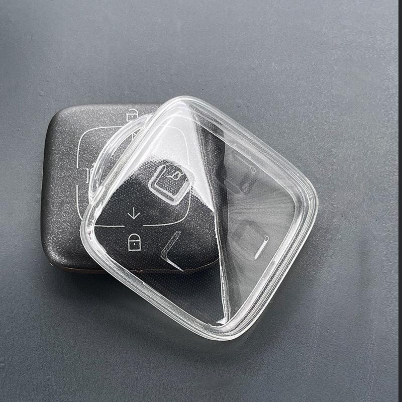 For Zeekr 001 007Gt 7X 007 X 009 X Card Transparent Remote Cover Holder Tpu Car Key Case Protector Bag Set Accessories