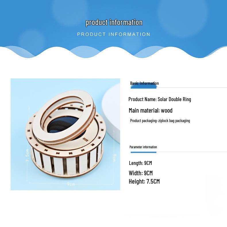 Solar Double Ring Physics Puzzle: Children's Science Festival DIY Kit